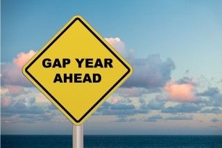 Gap year sign