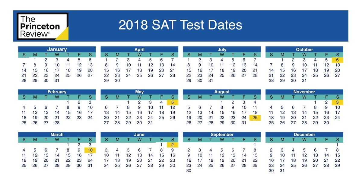 2023 SAT Test Dates The Princeton Review